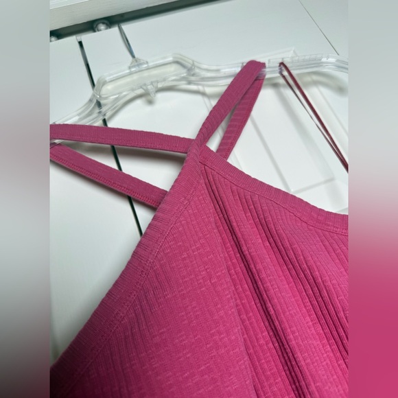 Old Navy Fitted Rib-Knit Halter Midi Dress - Picture 5 of 11